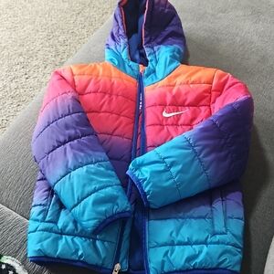 Nike Kids Vibrant Puffer Jacket - Pink, Purple, Blue